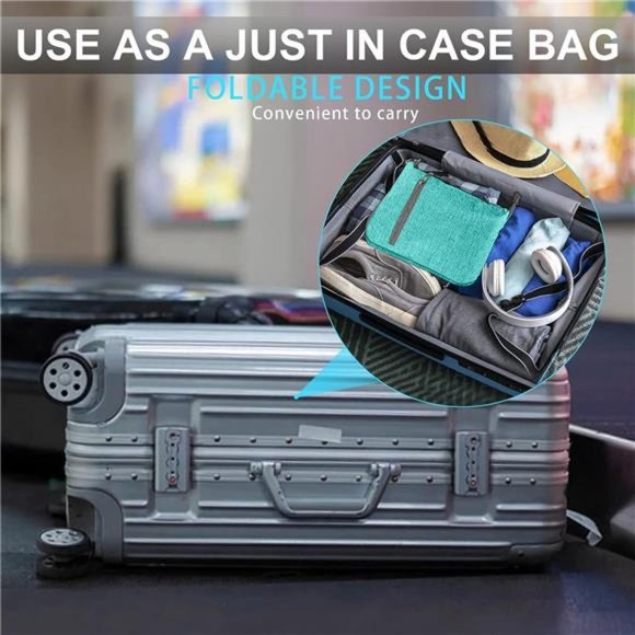 Travel Duffle Bag for Men 65L Foldable Travel Duffel Bag with Shoes Compartment - Picture 4 of 6